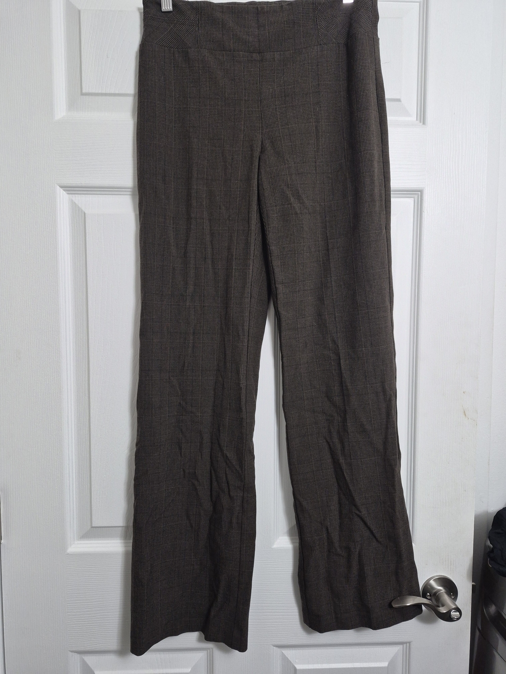 Denver Hayes Brown Wide-Leg Dress Pants